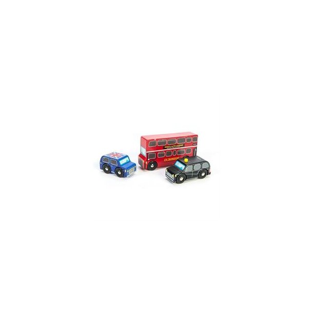 Legetjsbiler i tr - London biler og bus