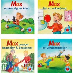 Mini børnebog om Max, 4 varianter Max bliver verdensmester
