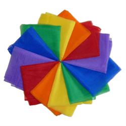 Billede af Chiffontørklæder til musik og leg med børn - 12 stk. i flotte farver